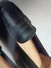 紅蜻蜓媽媽單鞋軟底牛皮一腳蹬中老年舒適皮鞋WTB35457 黑色 38 曬單實(shí)拍圖