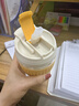 樂(lè )扣樂(lè )扣 手持咖啡杯玻璃杯便攜吸管杯隨手杯可愛(ài)牛奶杯子350ML黃色 曬單實(shí)拍圖