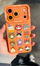 iPhone17手機殼女款全包硅膠帶掛鏈超火貓咪卡通高級感外殼耐磨 【多彩貓咪-橙色】硅膠軟殼鏡頭保護 iPhone 17 Pro Max 曬單實(shí)拍圖