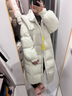 三彩【高蓬高充絨】2025冬季新款90白鴨絨羽絨服防水易打理長(cháng)款M 米白色 M 160/84A  寬松版型  可適當拍小 曬單實(shí)拍圖