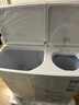 海爾（Haier）半自動(dòng)波輪洗衣機12公斤家用老式雙桶玻璃上蓋洗脫分離【25年新品】一級能效 XPB120-86A9 曬單實(shí)拍圖
