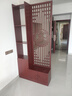 徐藝木業(yè)新中式入戶(hù)屏風(fēng)隔斷客廳簡(jiǎn)約現代雙面實(shí)木置物架正對大門(mén)遮擋玄關(guān) 福澤有余側柜帶門(mén)款220*100cm 曬單實(shí)拍圖
