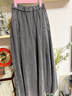 三吉黑花【精英衣櫥】【暮夏】傘褲闊腿褲子女2025新款今年流行爆款高腰休 黑灰 M 曬單實(shí)拍圖