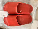 潔麗雅（Grace）EVA透氣拖鞋軟底舒適四季外穿室內家居涼拖鞋男女 紅色 38-39 曬單實(shí)拍圖