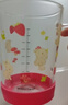 科巢兒童牛奶杯3-6歲以上寶寶學(xué)飲杯喝奶瓶玻璃直飲吸管刻度飲水 恩尼斯草莓兔（350ml）單柄 曬單實(shí)拍圖