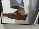 百麗（Belle）周雨彤同款松果吐司勃肯鞋女25冬新保暖增高加絨棉鞋B2831DM5預售 棕色 36 曬單實(shí)拍圖