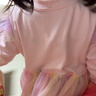 迪士尼愛(ài)莎公主裙子女2025新款女童連衣裙春秋兒童公主裙LX81227 粉120 曬單實(shí)拍圖