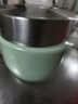 304不銹鋼燜燒杯寬口大口徑保溫飯桶保溫飯盒24小時(shí)保溫上班族女 真空【綠色】1.2L+折疊勺+保溫包 曬單實(shí)拍圖
