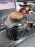 全度高硼硅耐高溫辦公杯茶杯煙灰色杯子簡(jiǎn)約帶過(guò)濾茶水分離玻璃杯迷你 祥云墩墩杯煙灰色200ml1只 曬單實(shí)拍圖