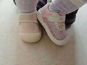 婧麒（JOYNCLEON）嬰兒涼鞋寶寶學(xué)步鞋軟底防滑網(wǎng)面單鞋透氣男女寶網(wǎng)鞋嬰兒機能鞋 桃粉 16 碼(內長(cháng)12.5cm腳長(cháng)12cm) 曬單實(shí)拍圖