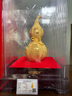 莫尼森（MOREISAN）絨沙金葫蘆擺件工藝品送老人長(cháng)輩60 70 八十大壽祝壽生日禮物禮品 福壽雙全葫蘆特大號長(cháng)30寬30高39 曬單實(shí)拍圖