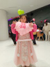 芭米諾女童古裝漢服秋冬季古風(fēng)唐裝兒童冬裝漢服女孩斗篷外套 裙子 140 曬單實(shí)拍圖