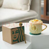 星巴克（Starbucks）杯子金色桂花銅章馬克杯陶瓷帶蓋勺辦公室咖啡杯情侶禮盒伴手禮 金桂杯單杯原盒+桂花蓋+勺子 曬單實(shí)拍圖