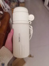 趣范三飲保溫杯女生高顏值水杯女新款2025帶蓋可愛(ài)學(xué)生316不銹鋼杯子 鉑盛雙飲白470ml【吸管+直飲茶蓋】+杯刷 曬單實(shí)拍圖