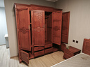 虎大師 紅木家具緬甸花梨（學(xué)名：大果紫檀）臥室團圓衣柜大衣柜櫥柜收納箱收納柜儲物柜 四門(mén)團圓衣柜 曬單實(shí)拍圖