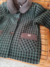 紀柏50-60歲洋氣媽媽裝中老年女裝外套2025秋冬新款洋氣毛呢大衣高檔 綠色大方格【加絨加厚】 2XL  建議【105-120斤】 曬單實(shí)拍圖