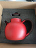 域見(jiàn)宋執壺火山石陶壺中式煮茶壺電陶爐復古粗陶瓷煮水壺泡茶故宮紅色 紅單壺 曬單實(shí)拍圖