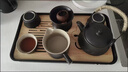 舒唯斯圍爐煮茶一整套仿柴燒茶壺家用戶(hù)外茶具粗陶茶具套裝碳烤加熱煮茶 z黑陶小顆粒整套（+旅行包） 曬單實(shí)拍圖