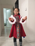 MQDMINI童裝女童漢服裙加絨兒童拜年服女孩年服裙新中式寶寶衣服流蘇照業(yè) 曬單實(shí)拍圖