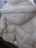 她池90絨連帽純色羽絨服女2025冬裝新款韓版寬松保暖外套 曬單實(shí)拍圖