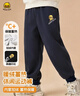 WALNUT DUCK小黃鴨童裝男孩休閑運動(dòng)長(cháng)褲加絨加厚保暖冬季褲子 深灰色 120 曬單實(shí)拍圖