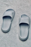 家怡 男士踩屎感厚底涼拖鞋灰色44-45碼 曬單實(shí)拍圖