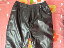 LNGA LANDGRE冬季加絨加厚防水騎行皮褲男士寬松外賣(mài)代駕防風(fēng)保暖皮棉褲男外穿 【松緊開(kāi)腰】黑色 3XL 【推薦：140-160斤】 曬單實(shí)拍圖