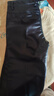皮爾卡丹綿羊皮真皮皮褲男2025春秋季薄款寬松直筒大碼防油防水騎行長(cháng)褲男 黑色 33 曬單實(shí)拍圖