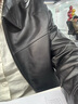 GXG男裝 【牛皮】25年秋新款皮衣外套翻領(lǐng)時(shí)尚夾克 黑色 175/L 曬單實(shí)拍圖