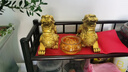 繽越黃銅貔貅擺件風(fēng)水公母一對水晶聚寶盆客廳玄關(guān)裝飾品辦公室開(kāi)業(yè) 曬單實(shí)拍圖