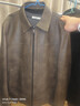 利郎青年商務(wù)男裝【云霧綿羊皮】真皮皮衣男翻領(lǐng)霧感雙色休閑外套 深棕咖（2Y） 2XL (180) 曬單實(shí)拍圖