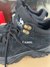 駱駝（CAMEL）工裝靴女戶(hù)外高幫鞋增高厚底休閑馬丁靴 L24A283649 黑色 38  曬單實(shí)拍圖