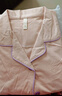 都市麗人睡衣女全棉秋新款翻領(lǐng)長(cháng)袖家居服舒適大碼家居服套裝外穿純棉睡衣 珊瑚粉 2XL 曬單實(shí)拍圖