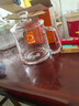 帶蓋泡茶杯加厚耐高溫大容量玻璃把杯待客家用喝茶水杯 加厚玻璃泡茶杯350ml 曬單實(shí)拍圖
