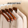 左轉角實(shí)木衣架木質(zhì)西裝服大衣架掛衣服寬肩無(wú)痕衣服掛高檔衣?lián)巫訌凸派?曬單實(shí)拍圖