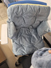 電暖電加熱坐墊靠背一體辦公室椅子久坐保暖艾草發(fā)熱臀部艾灸冬天 智能控溫-灰藍色【優(yōu)質(zhì)陳艾藏紅花玫瑰內膽】 曬單實(shí)拍圖