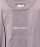 Calvin KleinJeans夏季男女情侶休閑通勤ck純色字母純棉寬松短袖上衣T恤 031-霧霾紫 L 曬單實(shí)拍圖