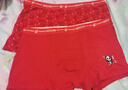 貓人青少年本命年男士?jì)妊澞猩鸂柊l(fā)育期初高中生紅色四角短褲新年 喜樂(lè )紅+熊趣紅+福瑞紅 170 (XL) （建議155-165cm，110-130斤） 曬單實(shí)拍圖