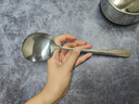半物生活304不銹鋼分餐勺大勺子分菜勺家用公勺湯勺飯勺吃西瓜勺湯匙調羹 曬單實(shí)拍圖