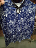 中老年民族滴領(lǐng)薄女裝春秋新款洋氣印花t恤上衣 藍底瓷花僅剩2件 均碼 XL建議110-120斤 曬單實(shí)拍圖