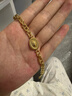 謝瑞麟黃金手鏈鴿子蛋豬鼻子足金手鏈送女友老婆新年生日禮物計價(jià) 足金橢圓鴿子蛋豬鼻子手鏈約9.5克 曬單實(shí)拍圖