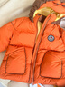 保姆鵝 兒童羽絨服寶寶短款白鴨絨卡通女童保暖冬季防風(fēng)外套[NG2753] 胖橘黃 130 曬單實(shí)拍圖
