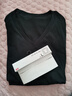 優(yōu)衣庫男裝女裝快干V領(lǐng)T恤/短袖484845 09 黑色 L 曬單實(shí)拍圖