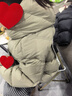 左西女童羽絨服冬裝2025新款兒童三防連帽面包服三防外套 豆綠色 160 曬單實(shí)拍圖