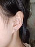 彩萊婭999足銀星月不對稱(chēng)耳釘女簡(jiǎn)約小巧精致耳骨釘新款養耳洞純銀耳環(huán) 999足銀星月耳釘 一對 曬單實(shí)拍圖