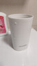 茶花 抗菌漱口杯 簌刷牙杯子 牙刷杯牙缸 洗漱杯水杯  1只裝 白色 曬單實(shí)拍圖