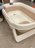 可優(yōu)比（KUB）嬰兒洗澡盆智能感溫可折疊寶寶浴盆新生兒大號兒童浴桶 抗菌-智能充電款【超大號折疊感溫浴盆】 曬單實(shí)拍圖