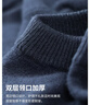與狼共舞【純羊毛】圓領(lǐng)針織羊毛衫男士2025秋冬新款男裝保暖純色毛衣2011 霧霾藍129 M (170) 曬單實(shí)拍圖