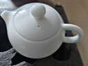 唐豐羊脂玉瓷西施壺家用辦公白瓷泡茶單壺陶瓷功夫茶具手把壺一人喝茶 香雪西施壺 曬單實(shí)拍圖