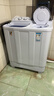 小鴨【官方店】半自動(dòng)洗衣機迷你小型波輪大容量租房宿舍家用雙桶雙缸分區脫水甩干老式強力去污 18.5KG【洗12+脫6.5+強勁電機終生聯(lián)?！?曬單實(shí)拍圖